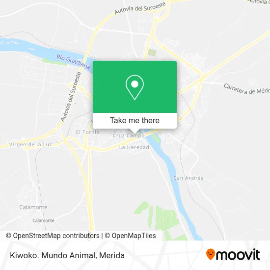 Kiwoko. Mundo Animal map