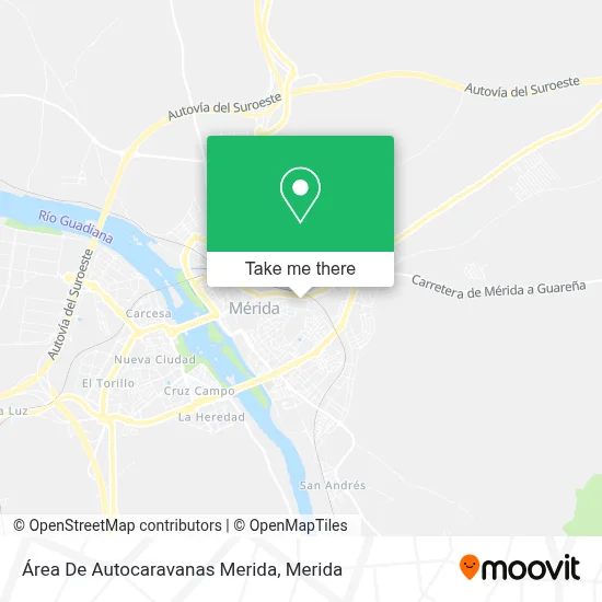 Área De Autocaravanas Merida map