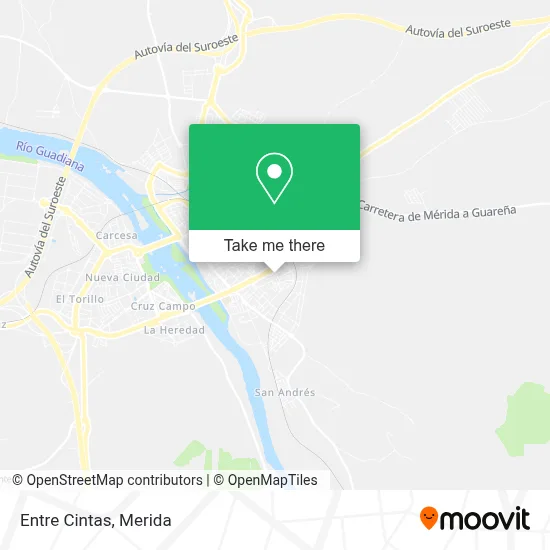 Entre Cintas map