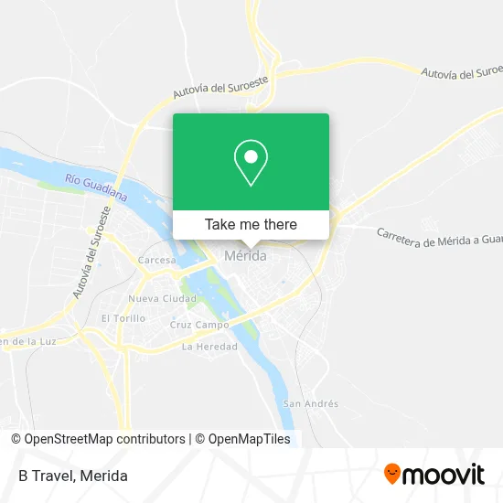 B Travel map