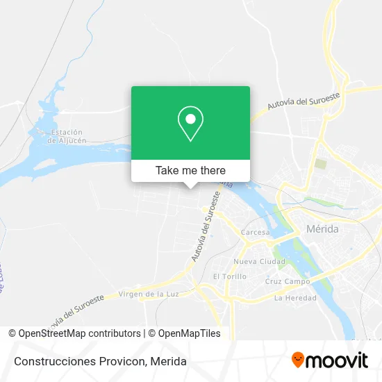 Construcciones Provicon map