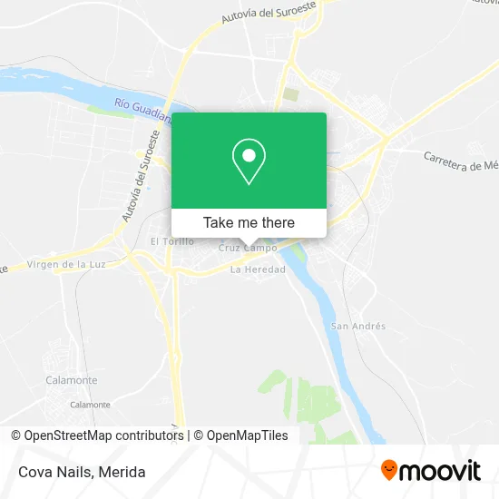 Cova Nails map