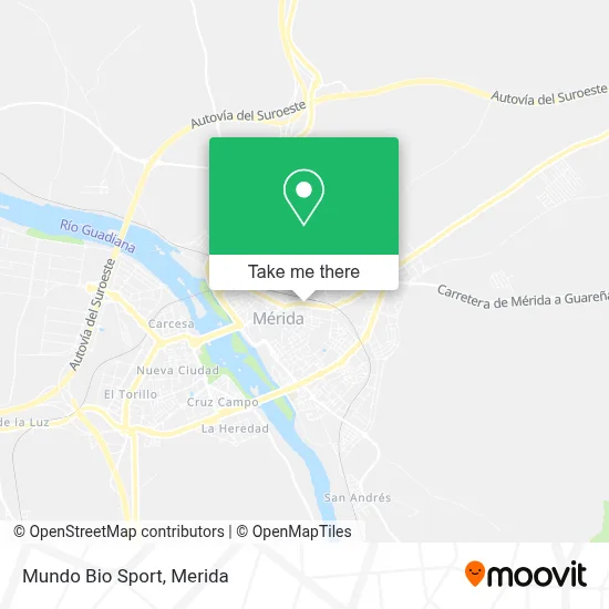 Mundo Bio Sport map