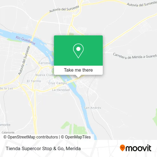 Tienda Supercor Stop & Go map