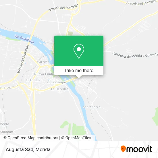 Augusta Sad map