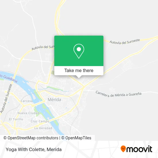 Yoga With Colette map