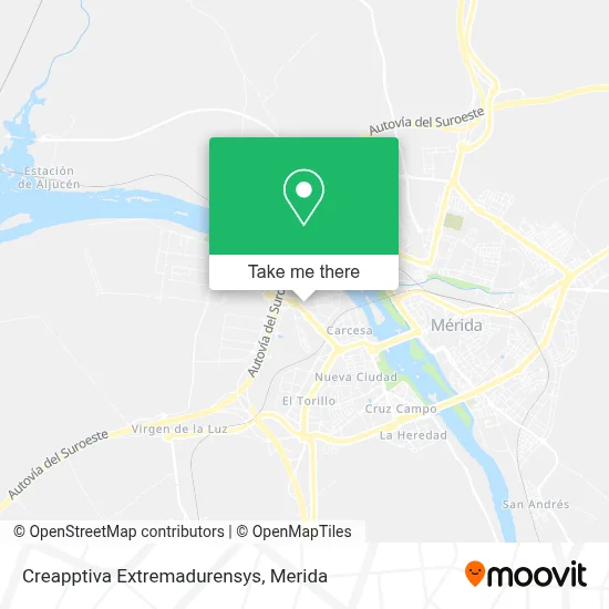 Creapptiva Extremadurensys map
