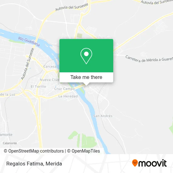 Regalos Fatima map