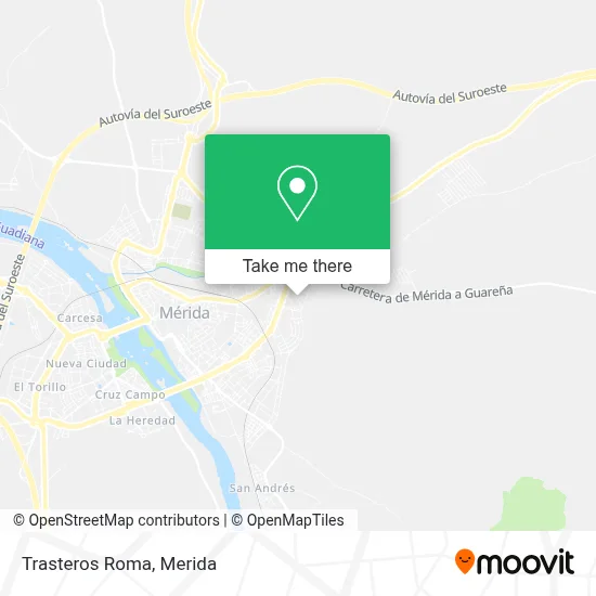 Trasteros Roma map