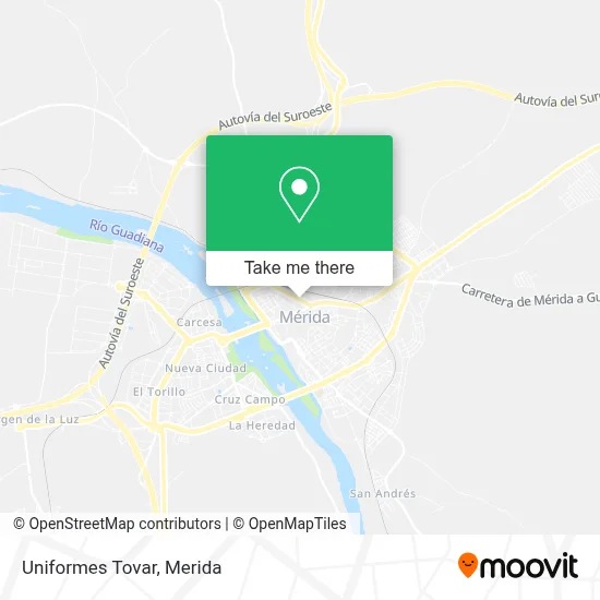 Uniformes Tovar map