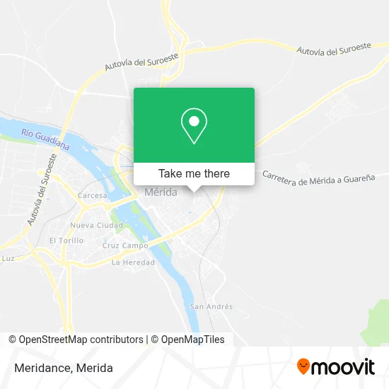 Meridance map