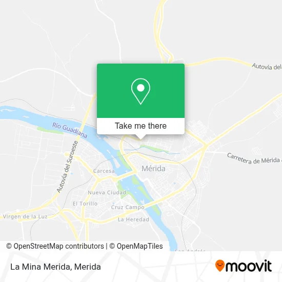 La Mina Merida map