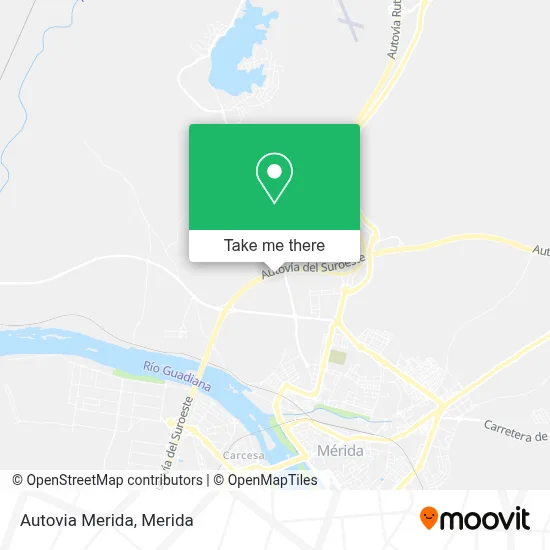 Autovia Merida map