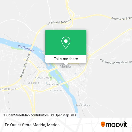 Fc Outlet Store Merida map