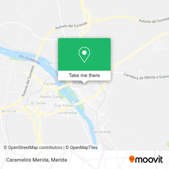 Caramelos Merida map