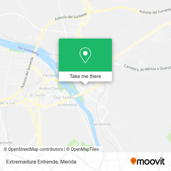 Extremadura Entiende map