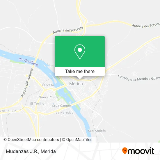 Mudanzas J.R. map
