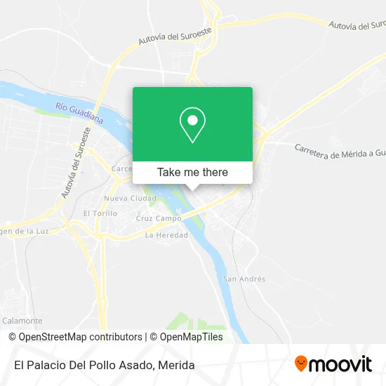 El Palacio Del Pollo Asado map