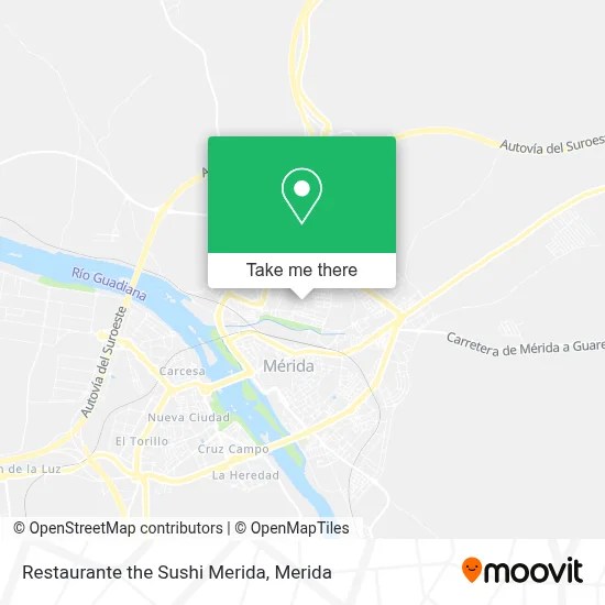 Restaurante the Sushi Merida map