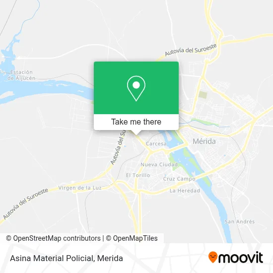 Asina Material Policial map