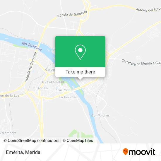 Emérita map
