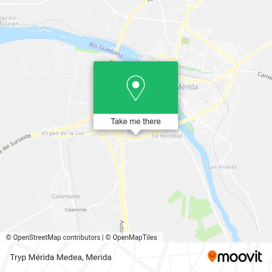 Tryp Mérida Medea map