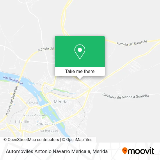 Automoviles Antonio Navarro Mericala map