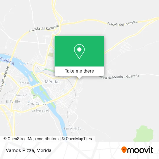 Vamos Pizza map