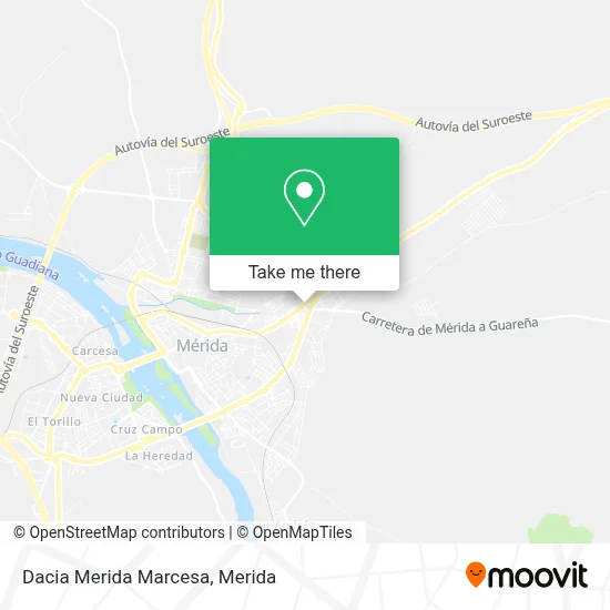 Dacia Merida Marcesa map