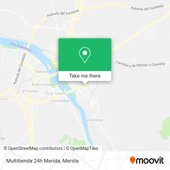 Multitienda 24h Merida map
