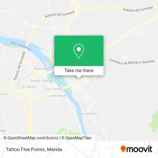 Tattoo Five Points map