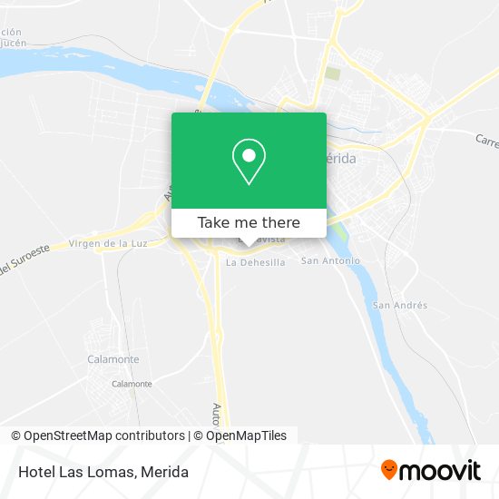 Hotel Las Lomas map