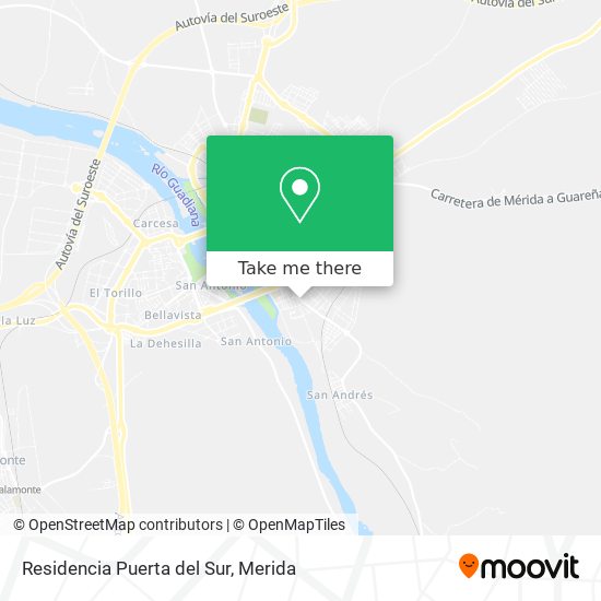 mapa Residencia Puerta del Sur