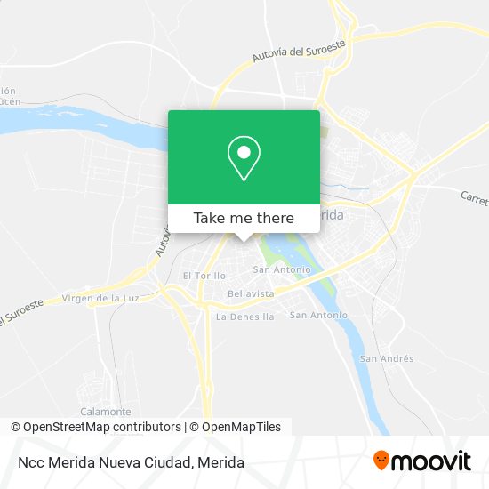 Ncc Merida Nueva Ciudad map