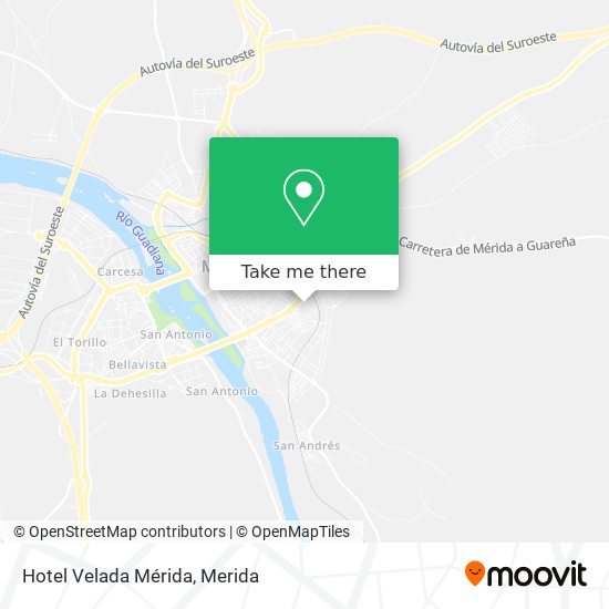 Hotel Velada Mérida map
