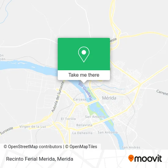 Recinto Ferial Merida map