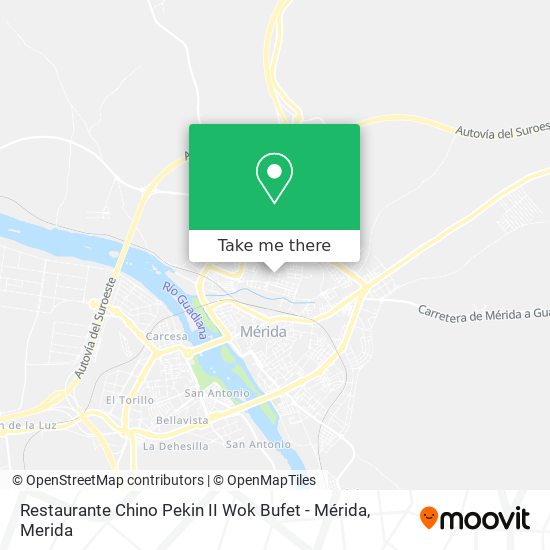 mapa Restaurante Chino Pekin II Wok Bufet - Mérida