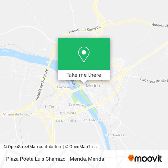 mapa Plaza Poeta Luis Chamizo - Merida