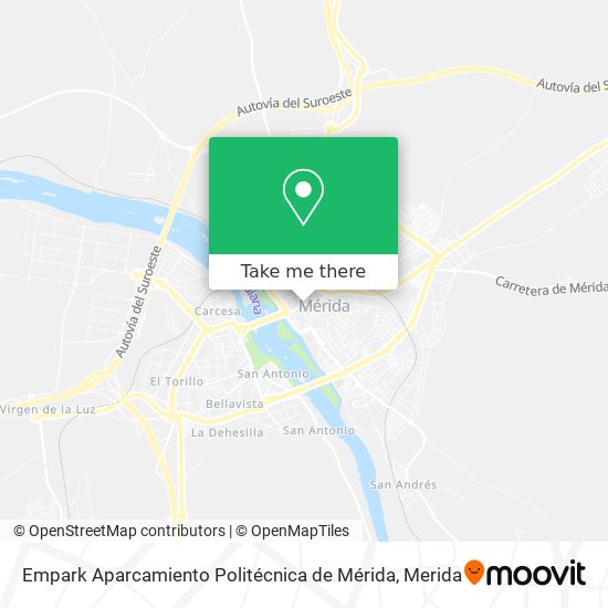 Empark Aparcamiento Politécnica de Mérida map