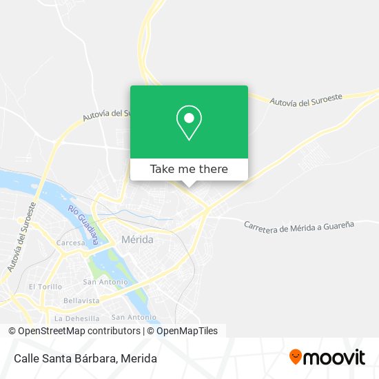 mapa Calle Santa Bárbara