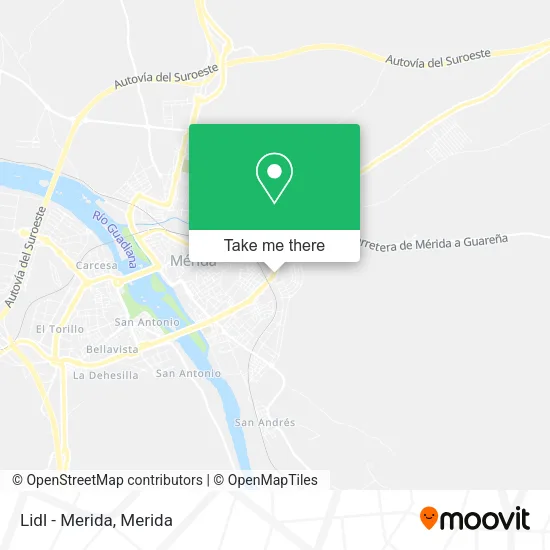 Lidl - Merida map