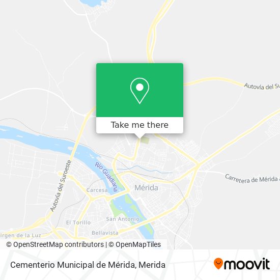 mapa Cementerio Municipal de Mérida