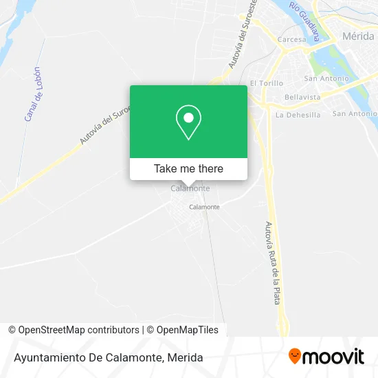 Ayuntamiento De Calamonte map