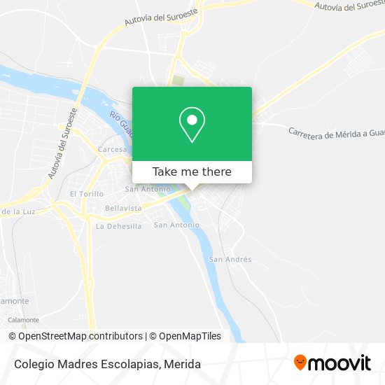 mapa Colegio Madres Escolapias