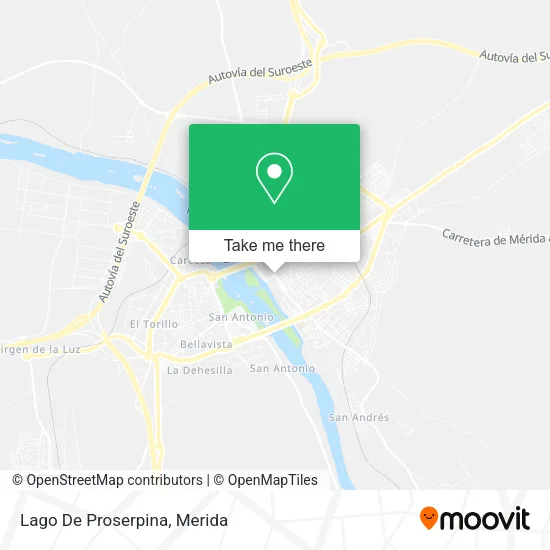 Lago De Proserpina map