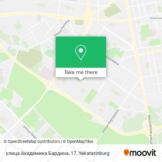 улица Академика Бардина, 17 map