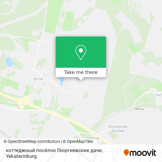 коттеджный посёлок Георгиевские дачи map