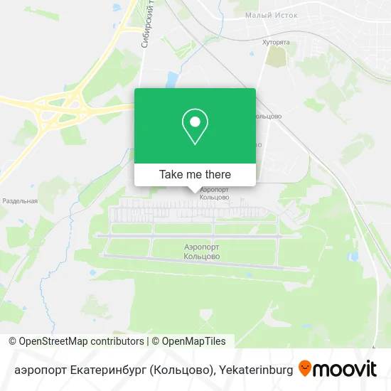 аэропорт Екатеринбург (Кольцово) map