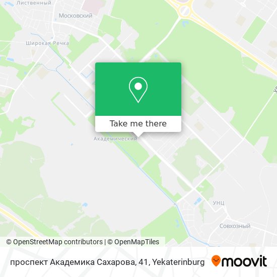 проспект Академика Сахарова, 41 map