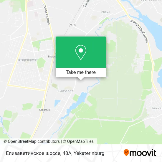 Елизаветинское шоссе, 48А map